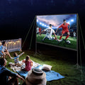 120 Inch Projector Screen with Stand, 16:9 Outdoor Movie Screen – image 1