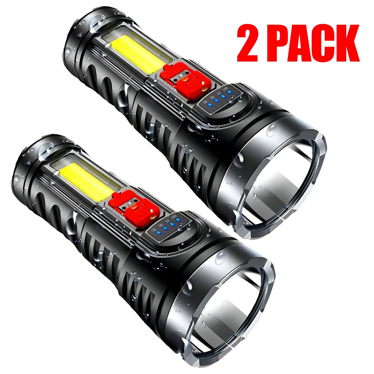 LED Work Light – Rechargeable Flashlight with COB Side Light – image 11