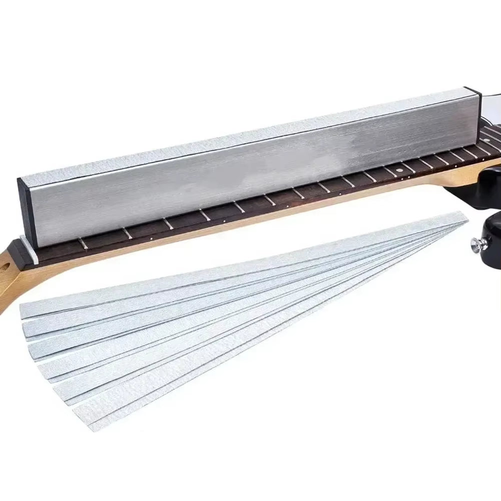 Guitar Fret Leveling Sanding Beam with 6 Sandpaper Strips – image 6