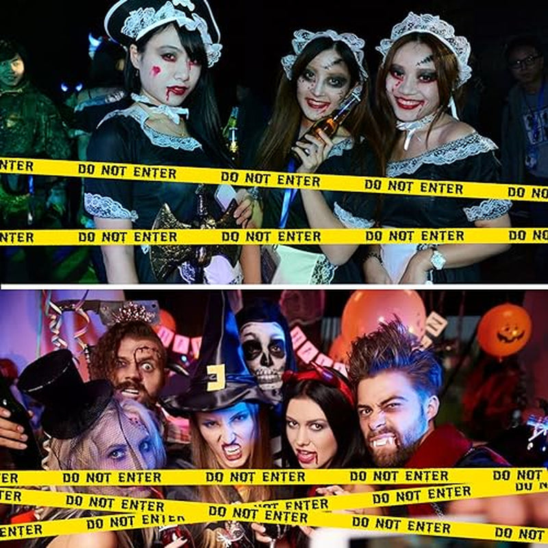 Halloween Caution Tape – 1.9 in x 82 ft Party Decoration Roll – image 3
