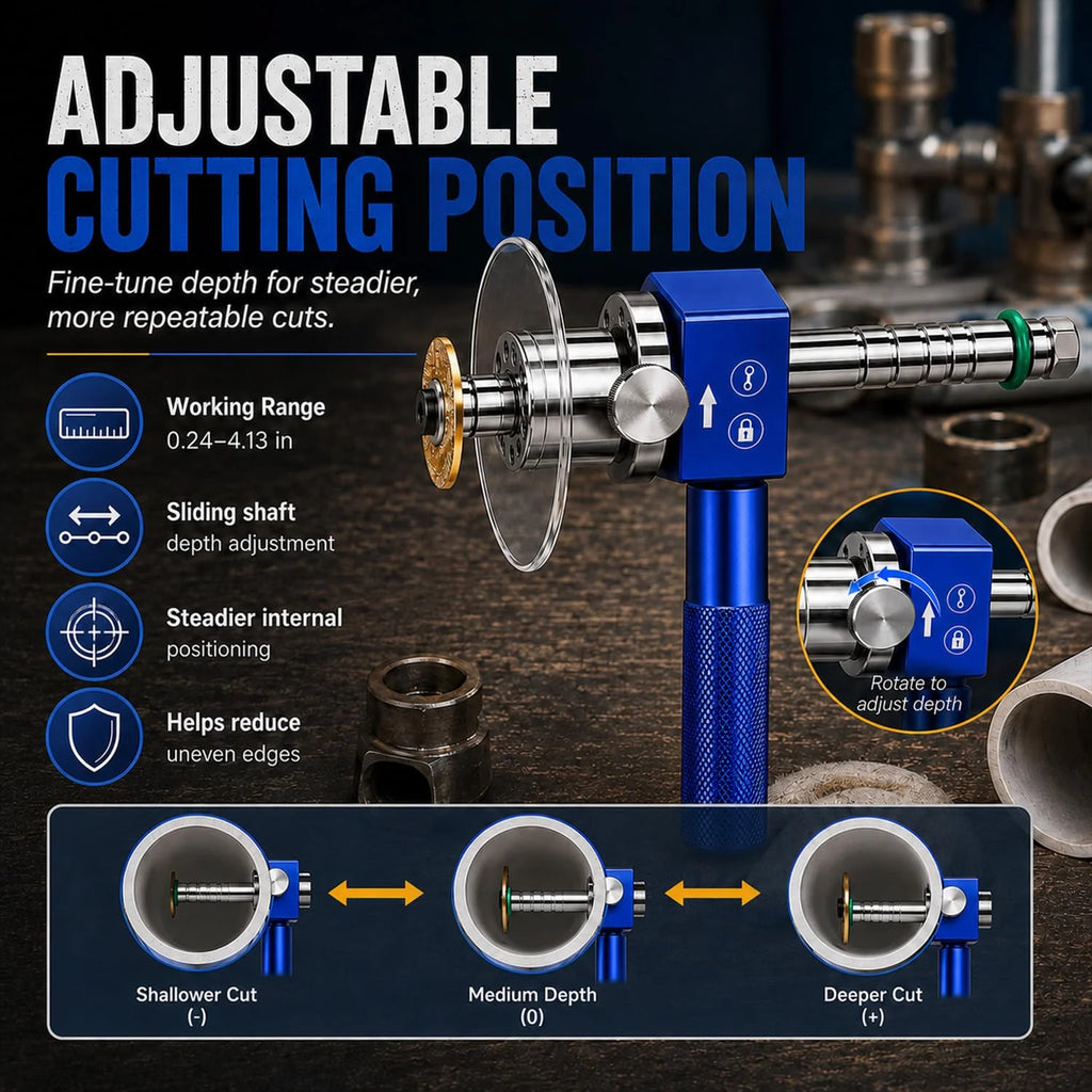 PVC Internal Pipe Cutter, 1-1/4 in Drill-Powered Inside Cutter – image 3
