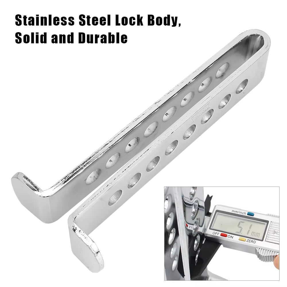 Steel Car Pedal Lock – Clutch & Brake Anti-Theft Lock with 3 Keys – image 4
