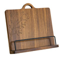 Cookbook Stand, Acacia Wood Recipe Book Holder for Counter