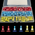 Insulated Spade Connector Kit, 100 Pc Male and Female Quick Disconnects