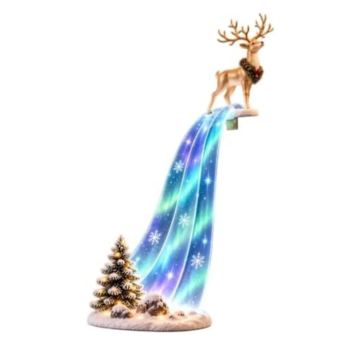 Lighted Reindeer Christmas Shelf Sitter Scene Decor – image 6
