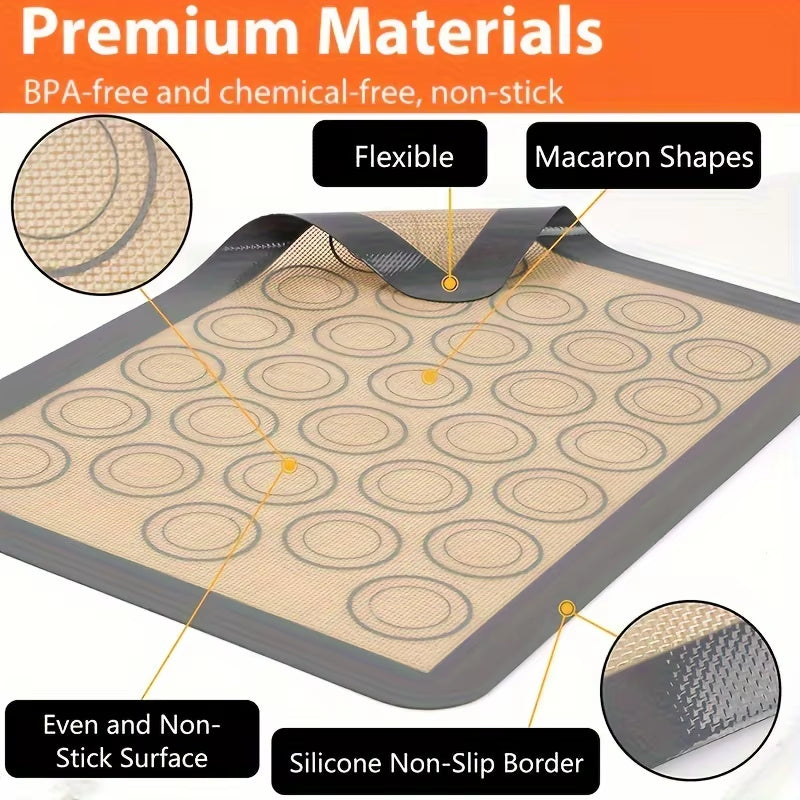 Silicone Baking Mat - Non-Stick Half Sheet Macaron Liner – image 3