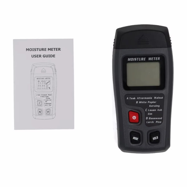 Construction Wood Moisture Meter, 2-Pin Digital Tester 0-99.9% – image 1