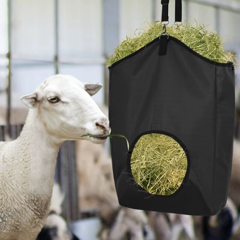 Slow Feed Hay Bag for Goats, Horses & Sheep, Hanging – image 2