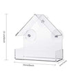 Window Bird Feeder - Clear Acrylic with Suction Cups