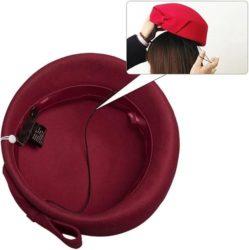 Wool Beret Hat for Women, Classic French Style Winter Beret – image 4