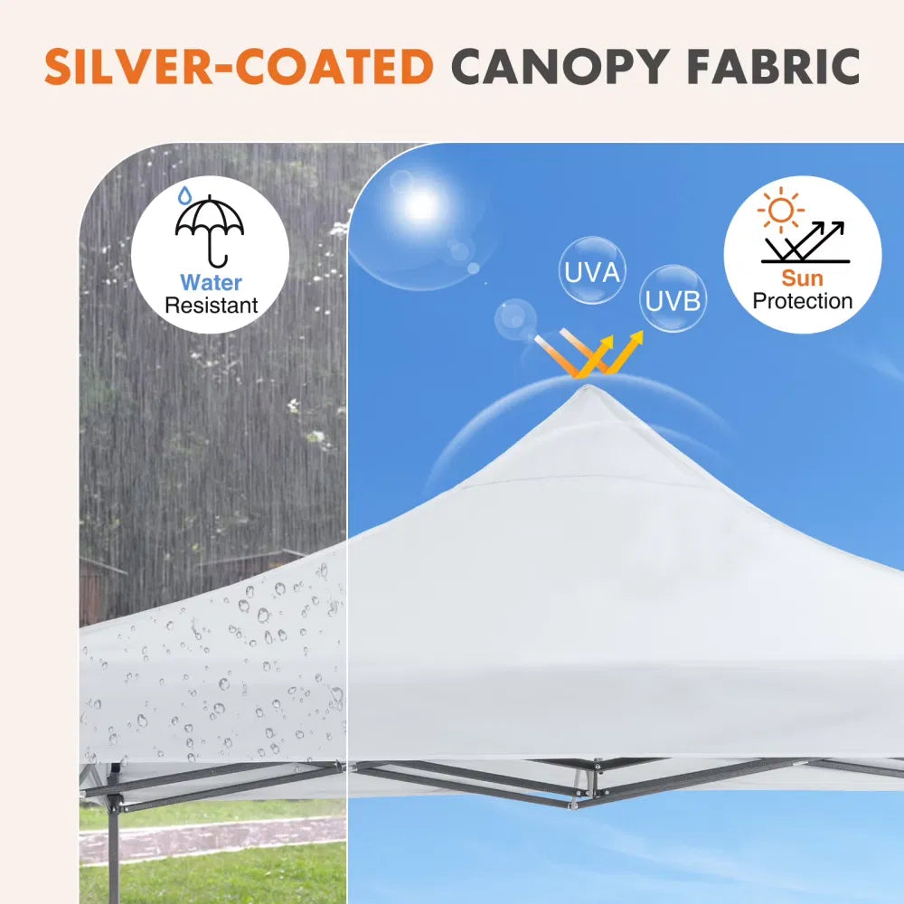 10 x 10 ft Pop-Up Canopy Tent with Slant Legs and Carry Bag – image 6