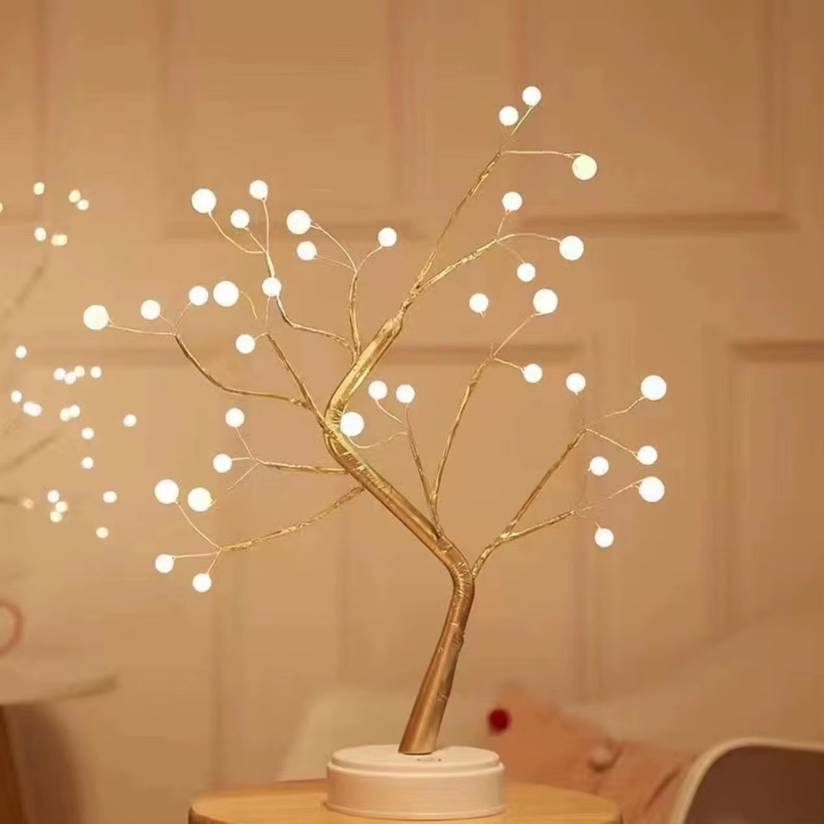 Tree Night Light, Cherry Blossom Bonsai Desk Lamp, USB or AA – image 10