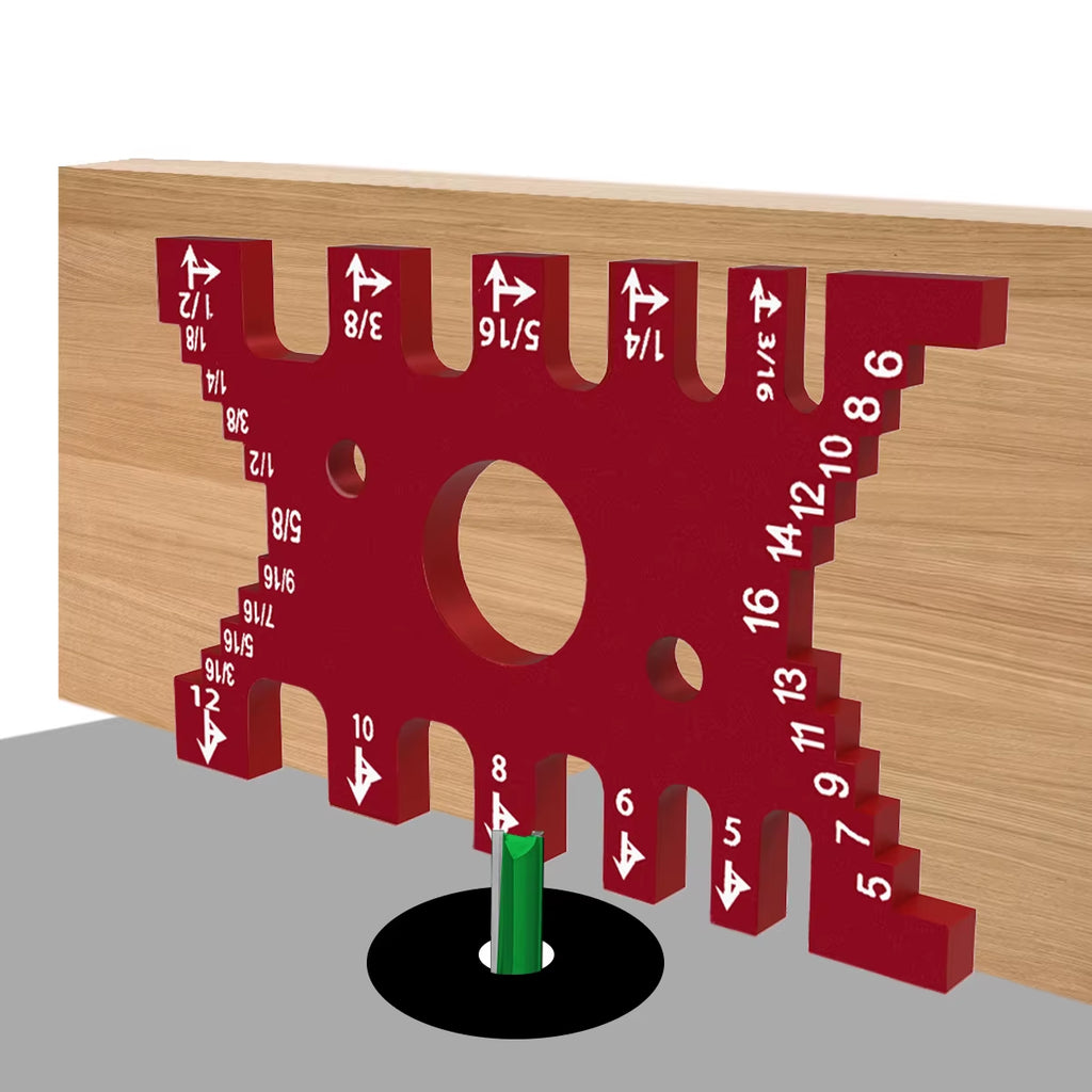 Dovetail Gauge – Aluminum Metric and Inch Marking Jig – image 2