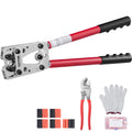 Battery Lug Crimping Tool, AWG 10-1/0 Cable Crimper with Connectors