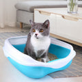 Semi-Enclosed Splash-Proof Cat Litter Box