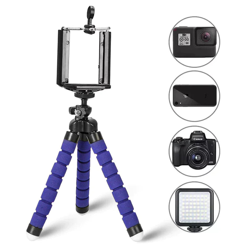 Phone Tripod, Flexible Mini Octopus Stand with Phone Clip – image 10