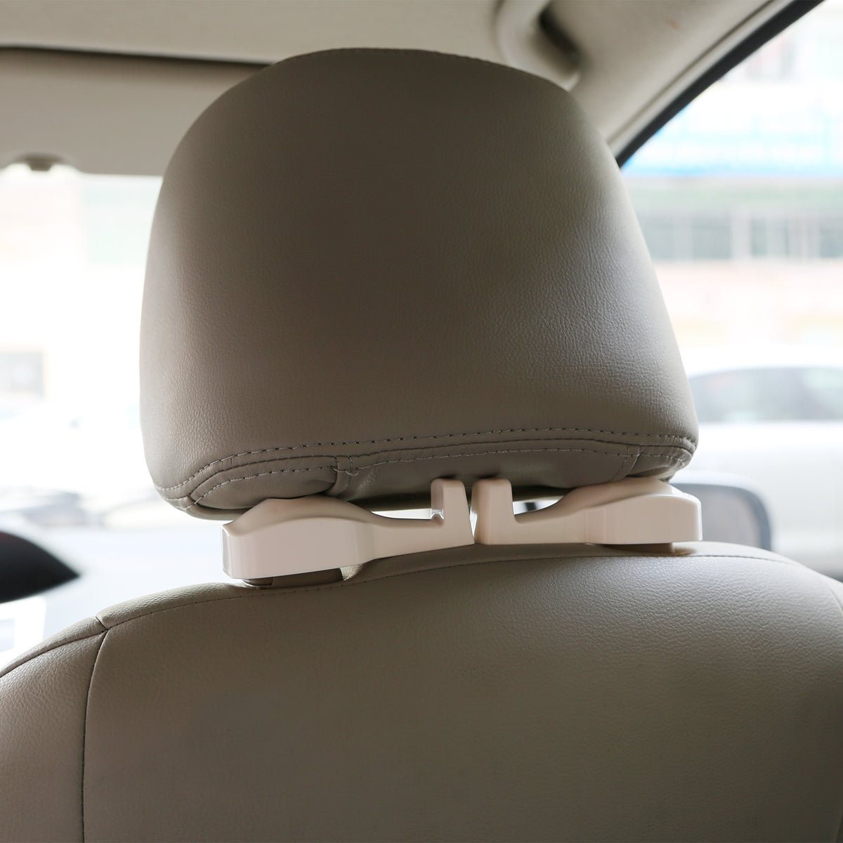 Car Headrest Hooks 2-Pack - 360 Rotating Purse & Grocery Hanger – image 7
