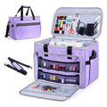 Sewing Machine Carrying Case with Storage Pockets, Purple