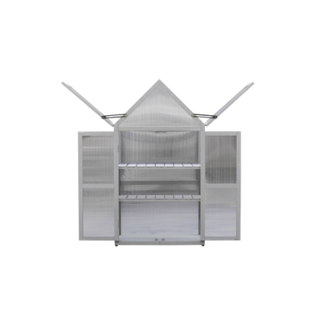Wooden Mini Greenhouse Kit with Adjustable Shelves and Roof – image 6
