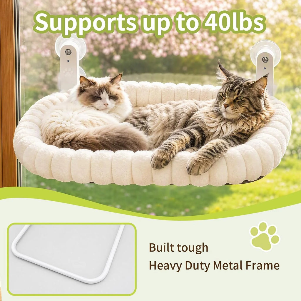 Cat Window Hammock Foldable Cordless Perch Bed – image 2