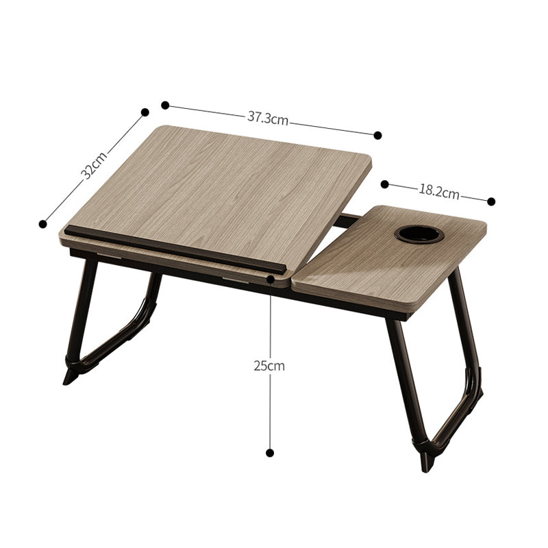 Adjustable Laptop Desk, Foldable Solid Wood Bed Table – image 4