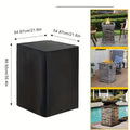 Square Fire Pit Cover - Waterproof 210D Patio Table Cover