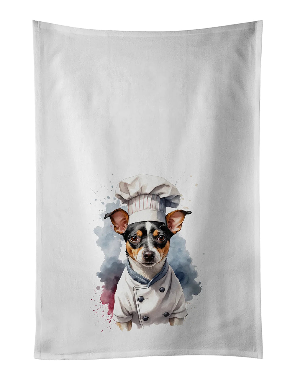 Rat Terrier Chef Kitchen Towels - Set of 2