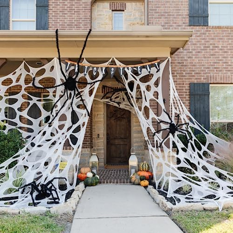 Halloween Spider Web – 450 sq ft Stretch Web Netting for Haunted House – image 6