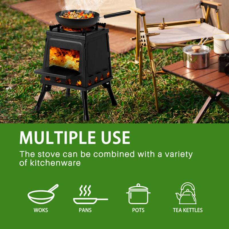 Portable Wood Burning Camping Stove with Carry Bag, 14 x 14 x 18 in – image 6