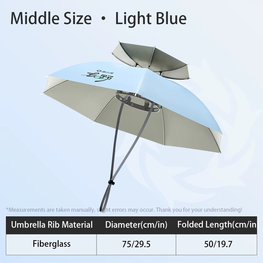 Head-Mounted Sun Umbrella Hat for Fishing & Gardening – image 7