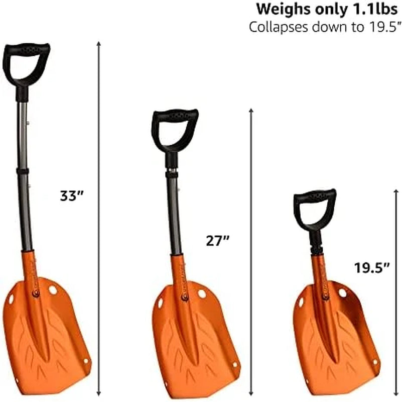 Collapsible Snow Shovel for Car and Camping, 20-33 in Adjustable – image 2