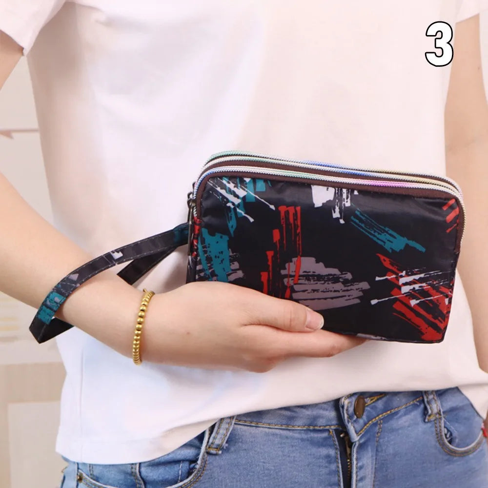 Flower Canvas Mini Wallet & Phone Pouch – image 14