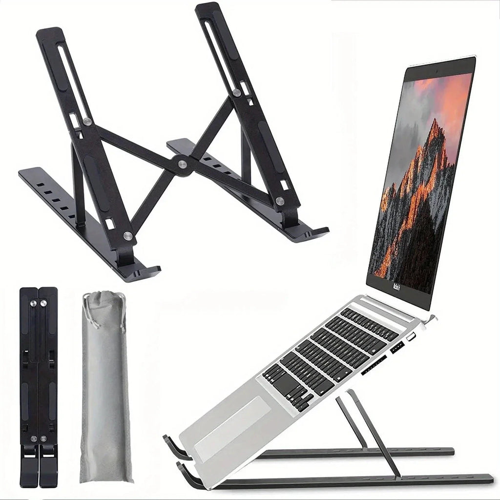 Laptop Stand – Foldable Aluminum, 7 Height Settings – image 2