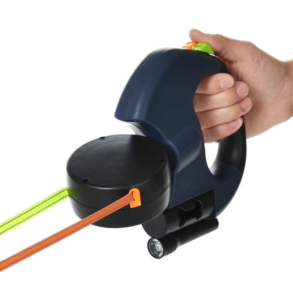 Dual Retractable Dog Leash 3M – Reflective No-Tangle Lead – image 3