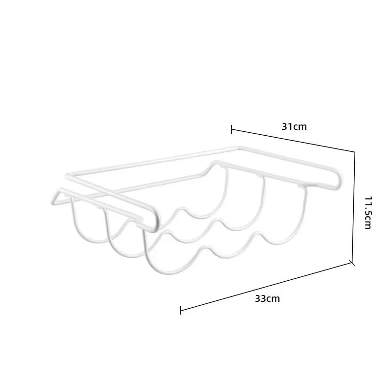 Fridge Bottle Rack – Rolling Can and Bottle Holder Shelf