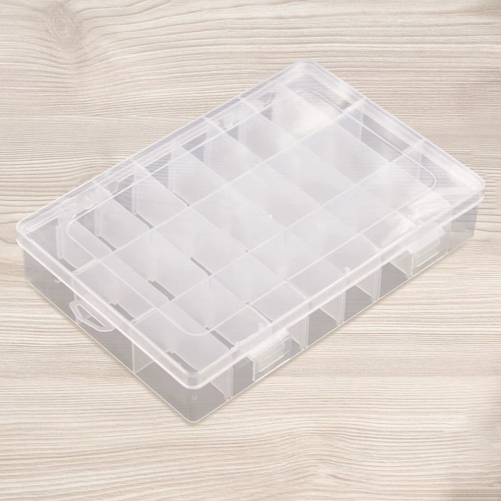 Thread Spool Storage Box with Adjustable Dividers, 24 or 36 Grids – image 4
