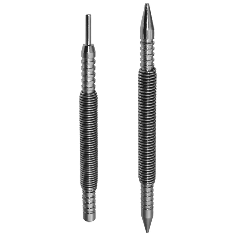 Spring-Loaded Center Punch – Hammerless Nail Set Tool – image 2