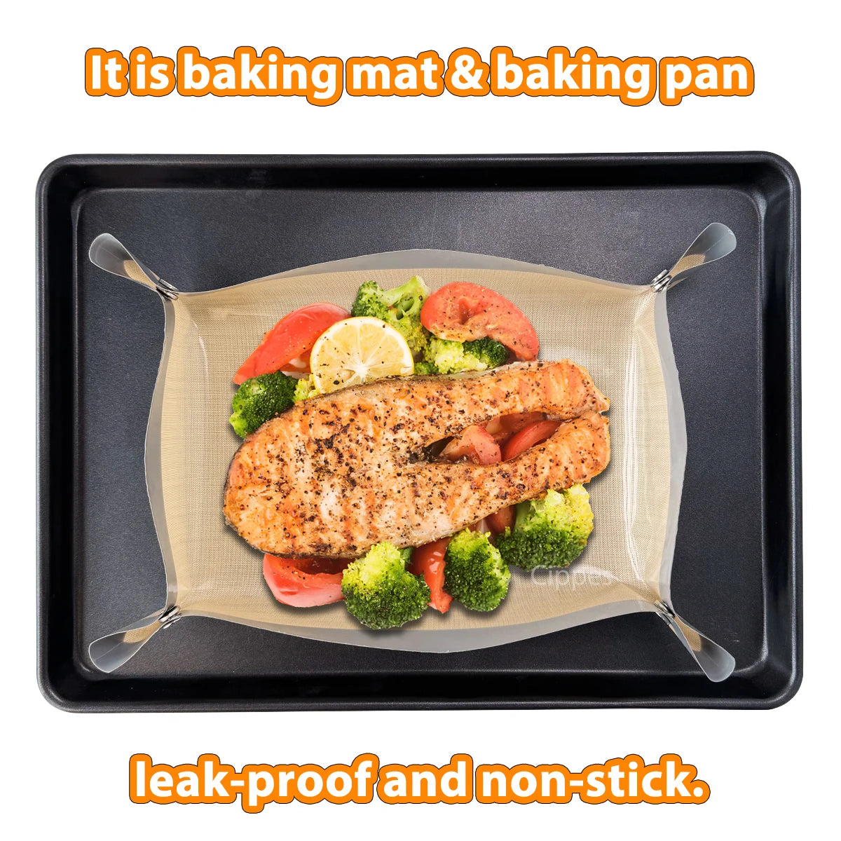 Silicone Baking Mat with Snap Corners – 40 x 30 cm Oven Liner – image 4