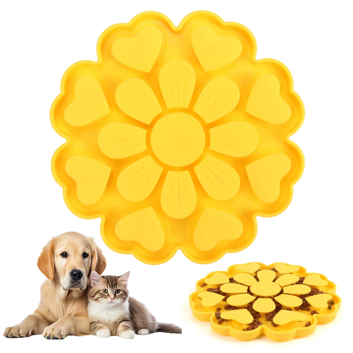 Pet Lick Mat - Silicone Lick Pad with Suction Cup Base