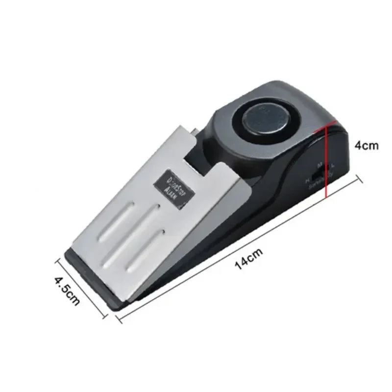 Wireless Door Stop Alarm 120Db - Wedge Doorstop Security Alarm for Home & Travel