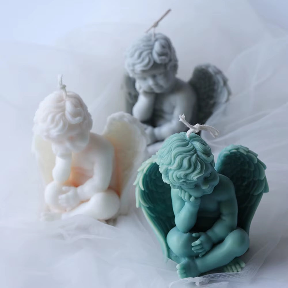 3D Angel Silicone Mold for Candles, Resin, Soap and Plaster – image 7