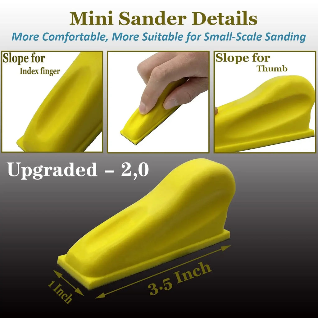 Mini Sanding Block Kit 71 Pcs – Hook and Loop Sandpaper 400–3000 – image 5