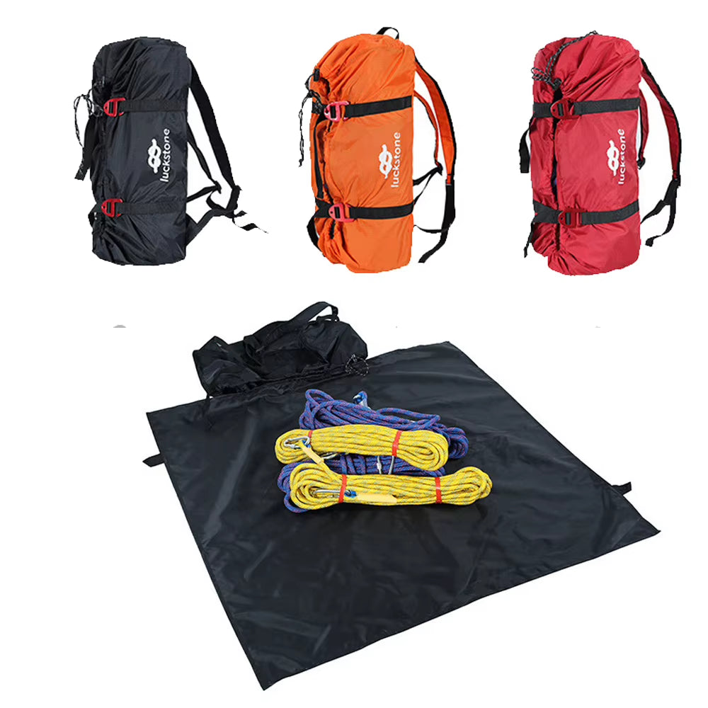 Climbing Rope Bag with Ground Tarp, Foldable Rope Carry Backpack – image 2