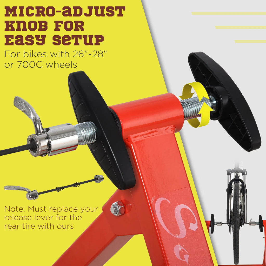 Bike Trainer Stand, Magnetic Indoor Cycling Trainer with 5 Levels – image 4