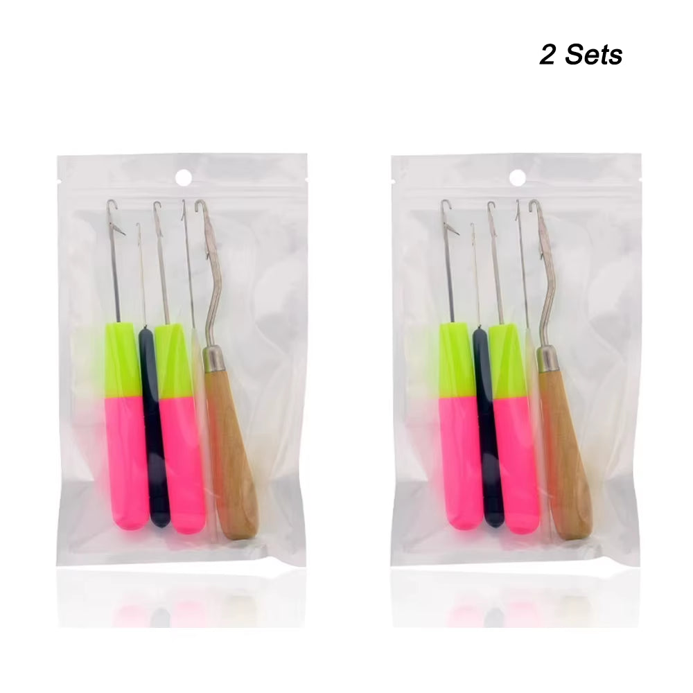 Latch Hook Crochet Needles - 5-Piece Set for Crafts & Wig Making – image 7