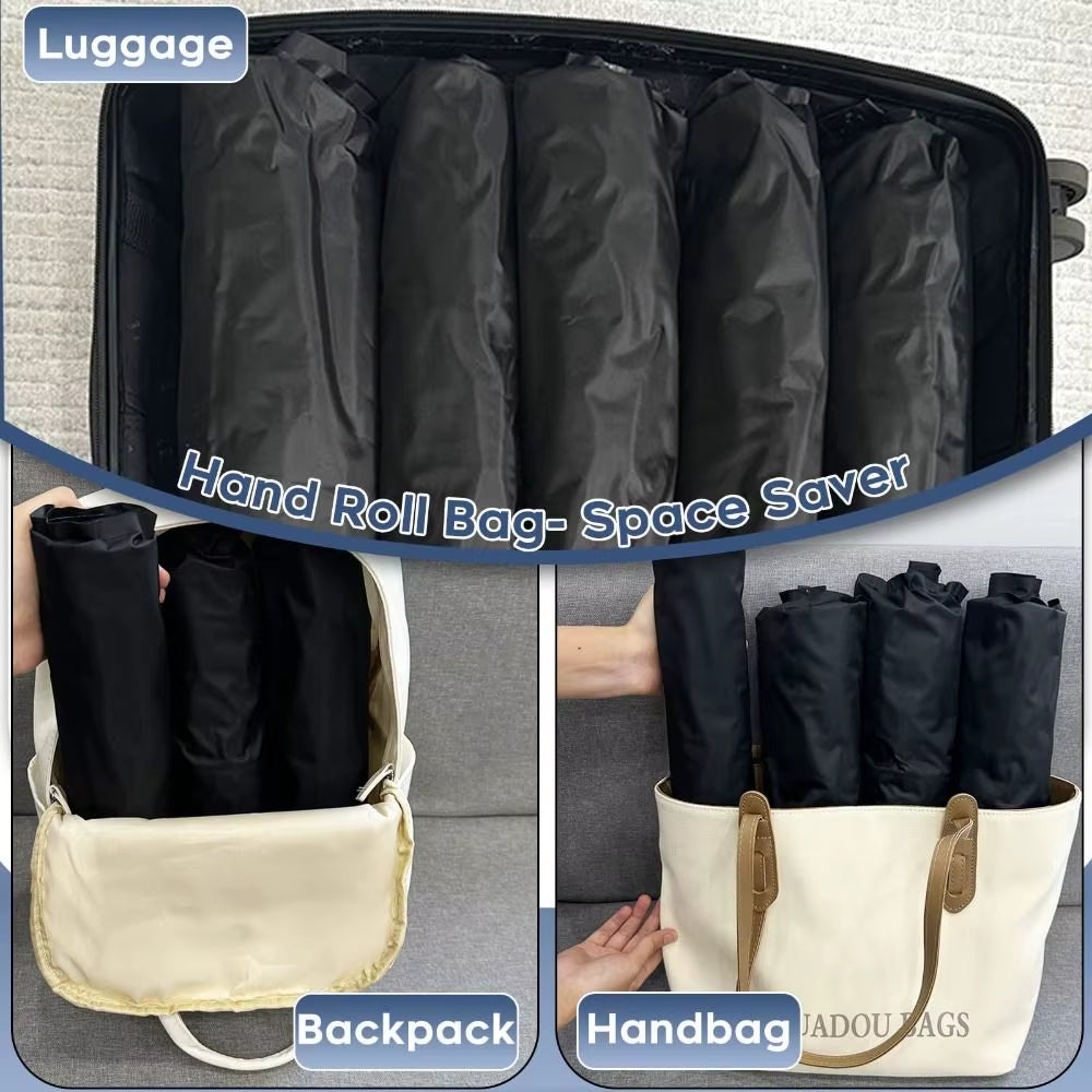 Travel Compression Bags – Reusable Hand-Roll Space Saver – image 4