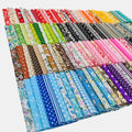 Cotton Fabric Squares 300 Pc, 4 x 4 in Quilting Patchwork Bundle