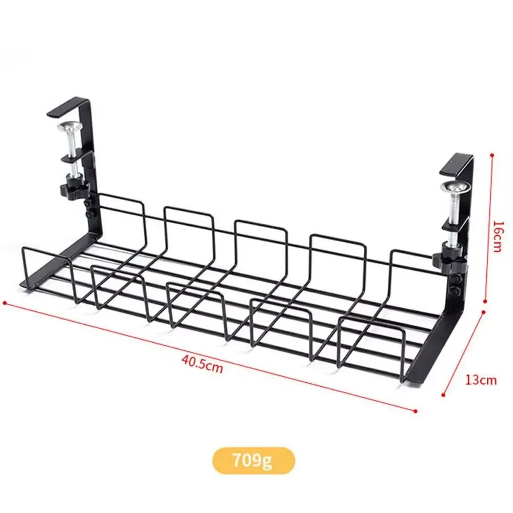 Metal Under Desk Cable Tray, No-Drill Wire Organizer – image 6