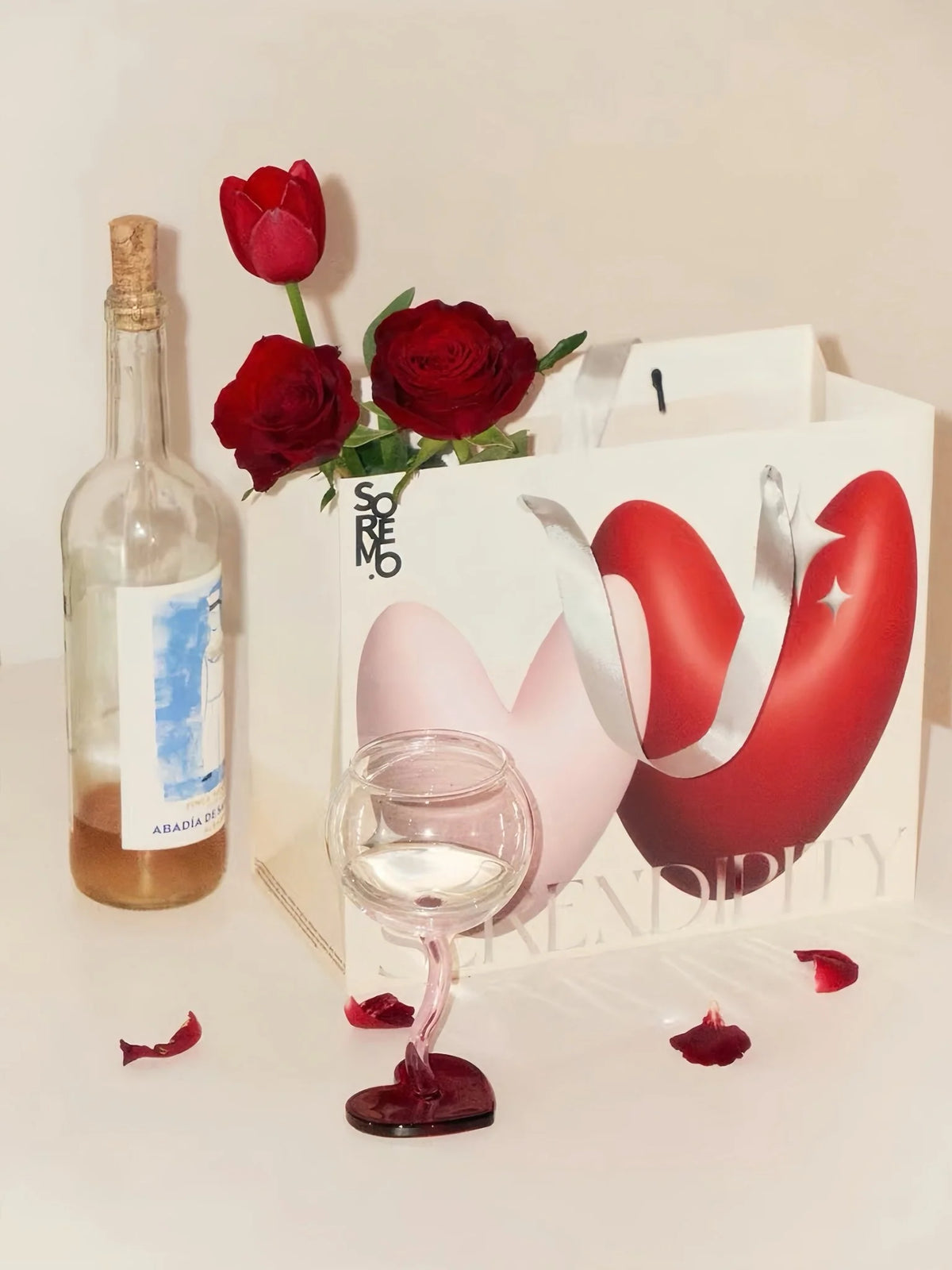 Retro Wavy Goblet Wine Glasses Gift Box, Set of 4 – image 9