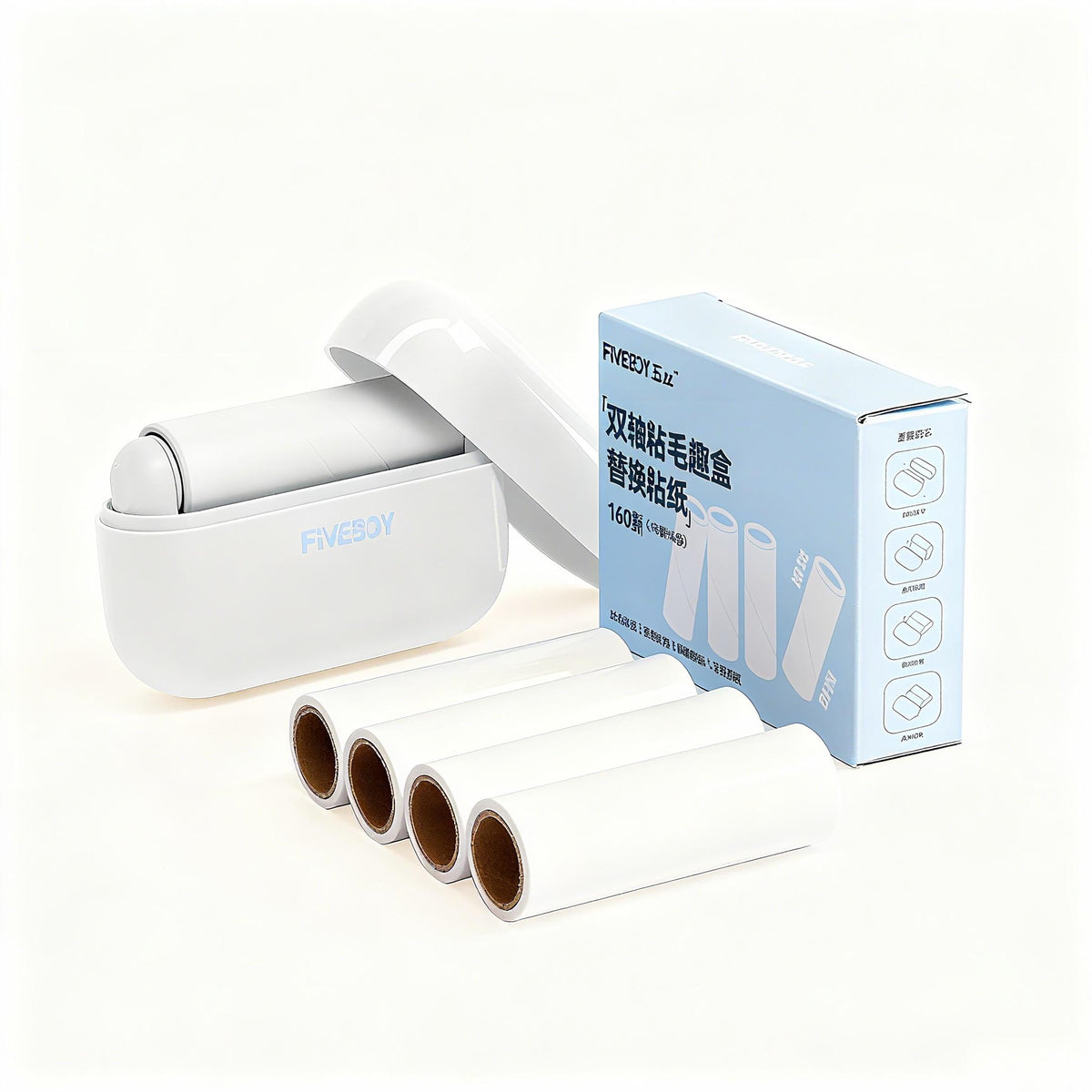 Pet Hair Remover, Reusable Palm-Size Lint Roller with Lid – image 7